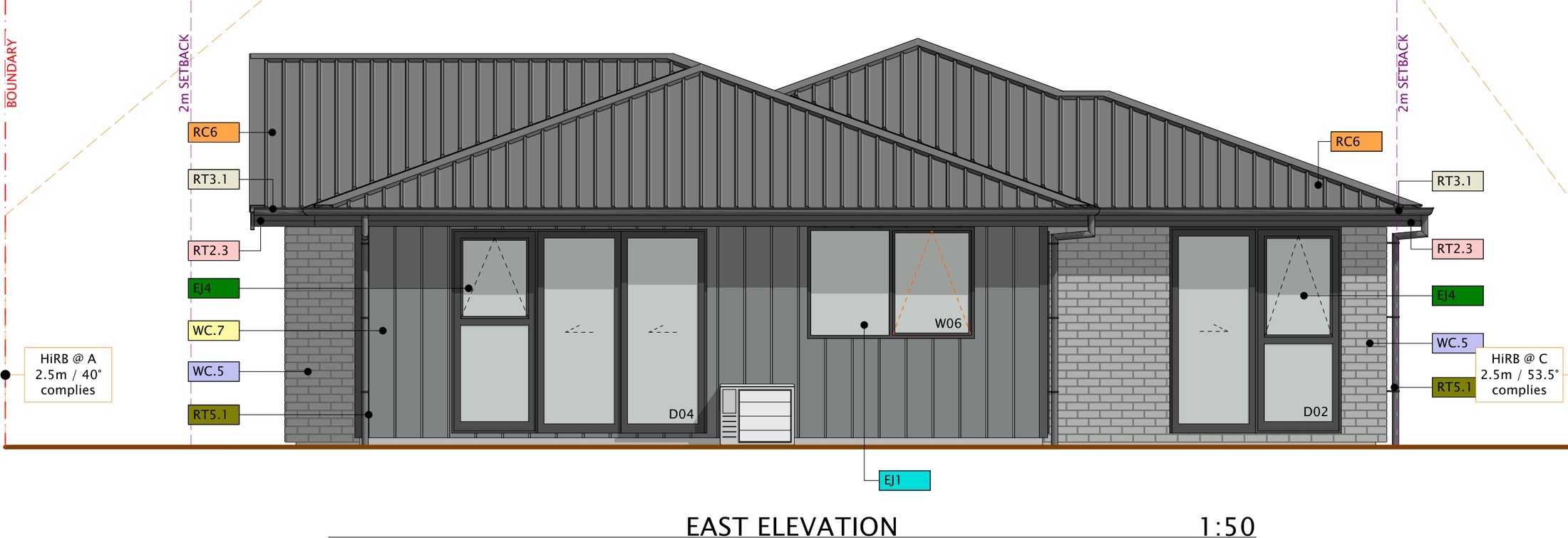 Florey Lane, Rolleston east elevation — Cypress Construction