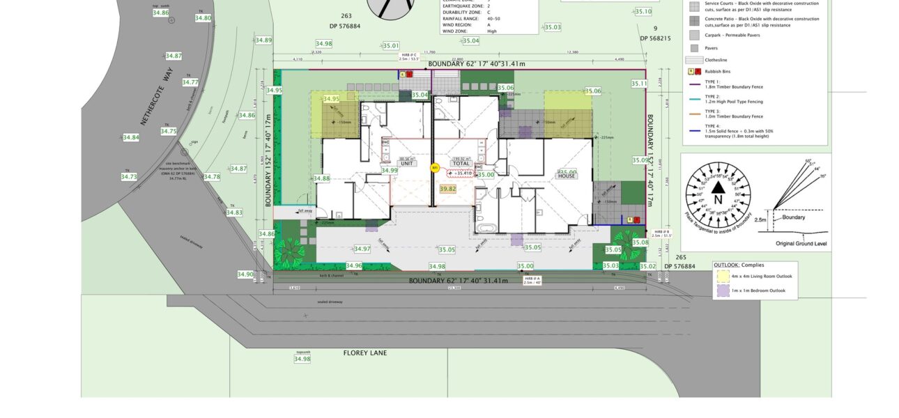 Florey Lane, Rolleston site and landscape plan — Cypress Construction