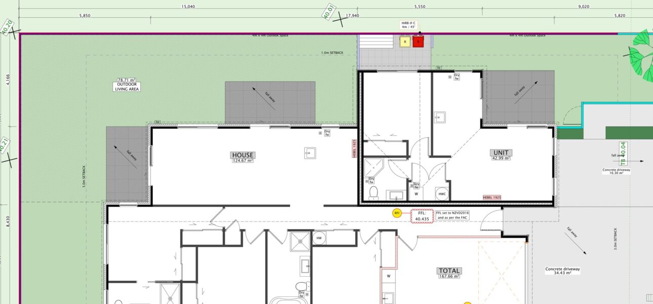 Koa Drive, Rolleston site and landscape plan — Cypress Construction