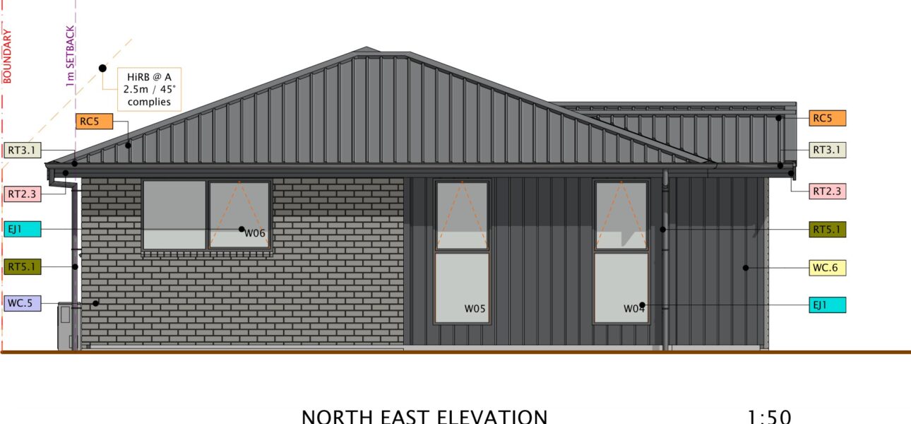 Stackwood Avenue, Woodend north east elevation — Cypress Construction