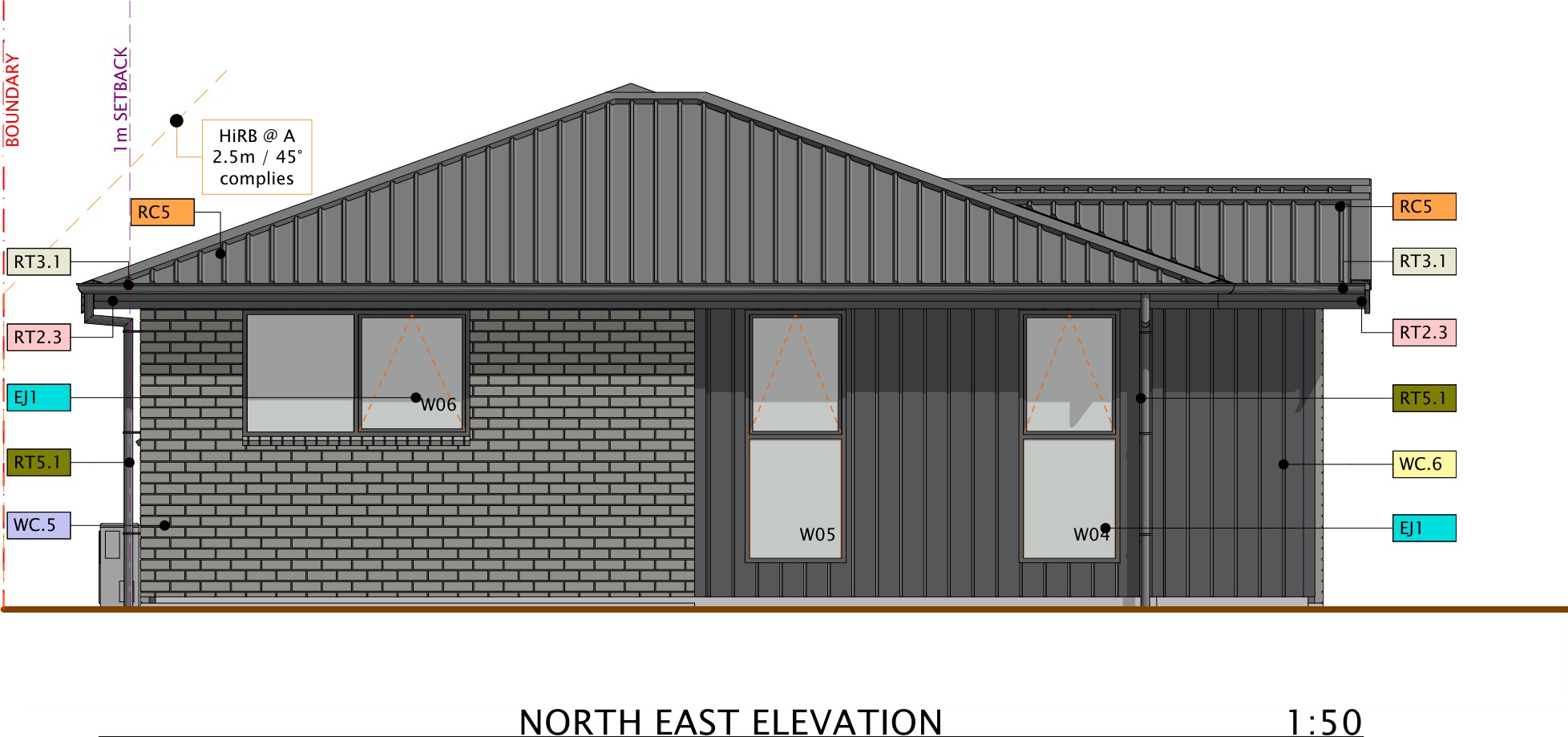 Stackwood Avenue, Woodend north east elevation — Cypress Construction