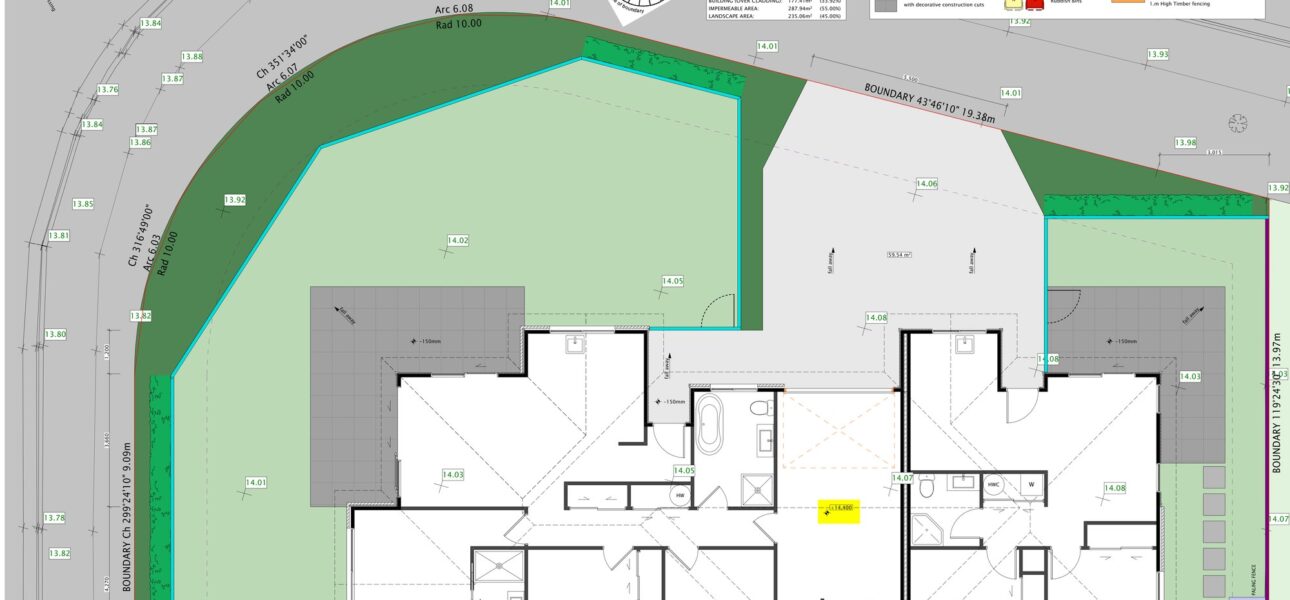 Stackwood Avenue, Woodend site and landscape plan — Cypress Construction